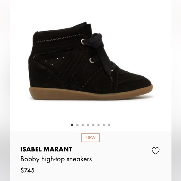 Isabel Marant Bobby high top sneakers. Sz 39 - Picture 7 of 11